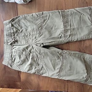 Tea Collection Khaki Cozy Does It Lined Pants